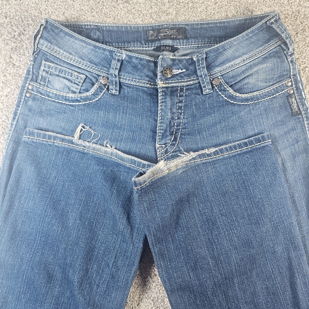 Silver Jeans Suki Bootcut Mid Rise Medium Wash‎ Jeans SZ 29x32 Denim Boot